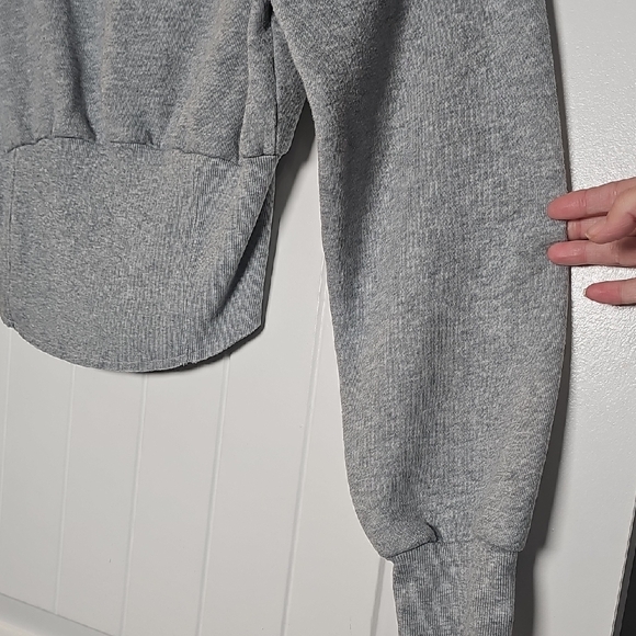 VS M Gray Cropped Sweatshirt - Picture 12 of 13